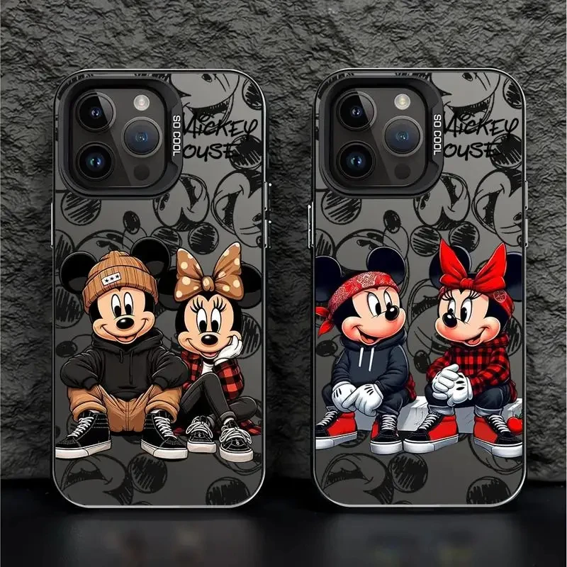 Preciosa funda de teléfono Disney Mickey Minnie para OPPO Reno 6 6Pro 7 7Pro 7Z 8T 10 11 11F 12 12F Pro Plus 5G, funda trasera a prueba de golpes - imagen 3