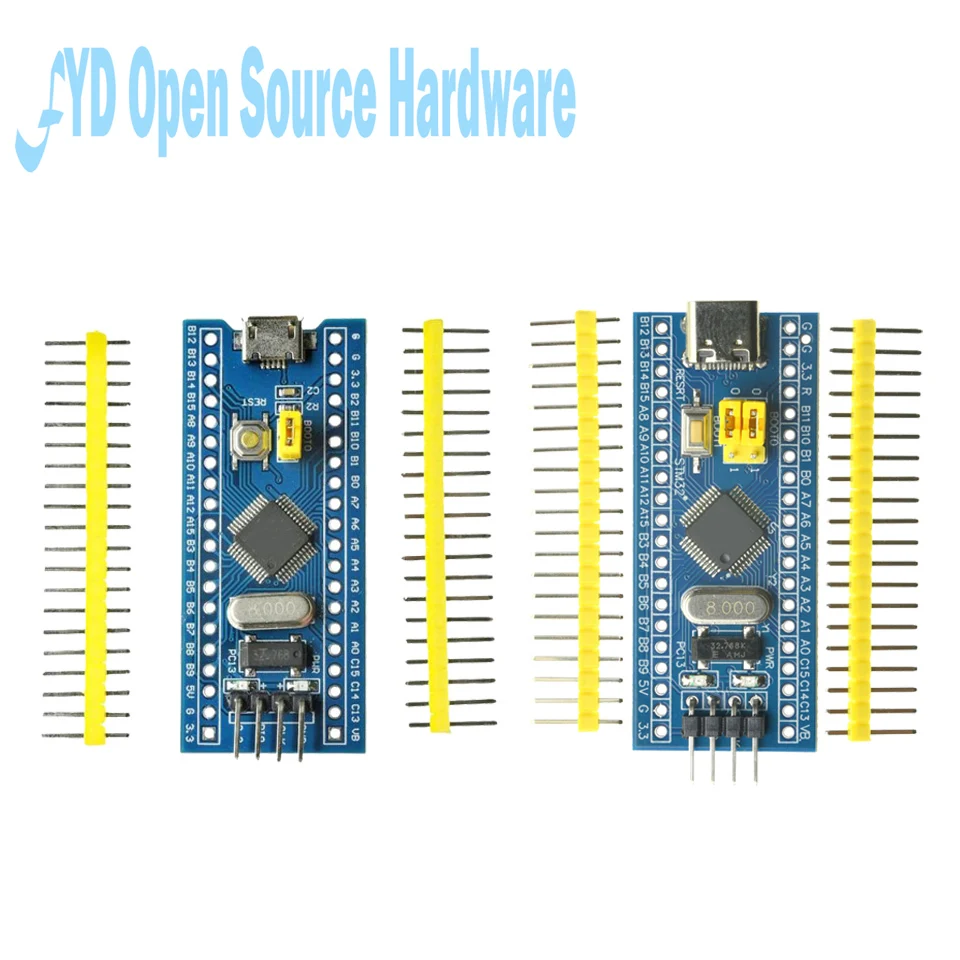 STM32F103C8T6 STM32F030C8T6 APM32F103C8T6 ARM STM32 Micro TYPE-C Módulo de placa de desarrollo del sistema