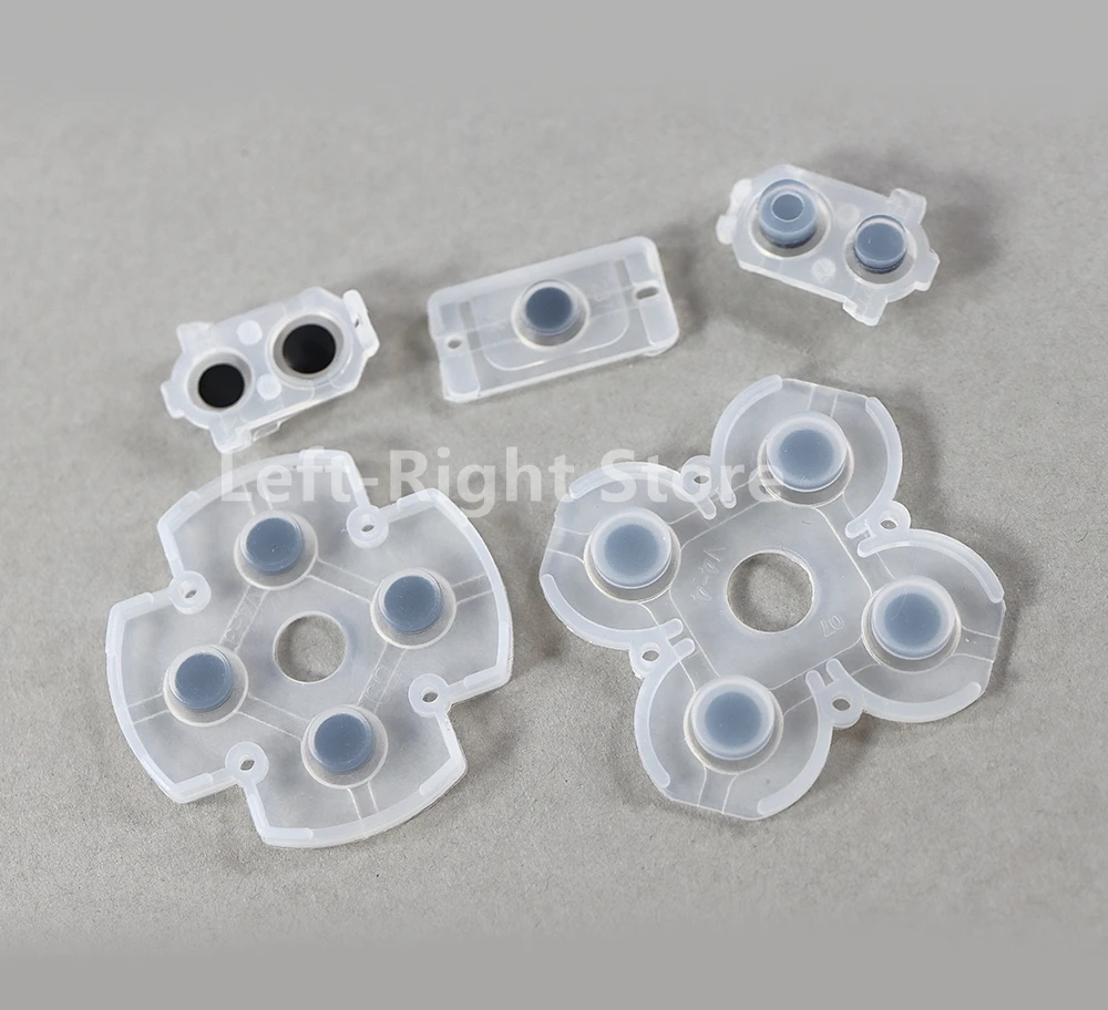 100 juegos para Sony Playstation 4 PS4 controlador almohadillas de goma de silicona conductoras para Dualshock 4 JDS 030 JDM 030 D Pad botones - imagen 5
