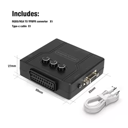 Adaptador SCART VGA a YPBPR RGBS – Control Color para Consolas