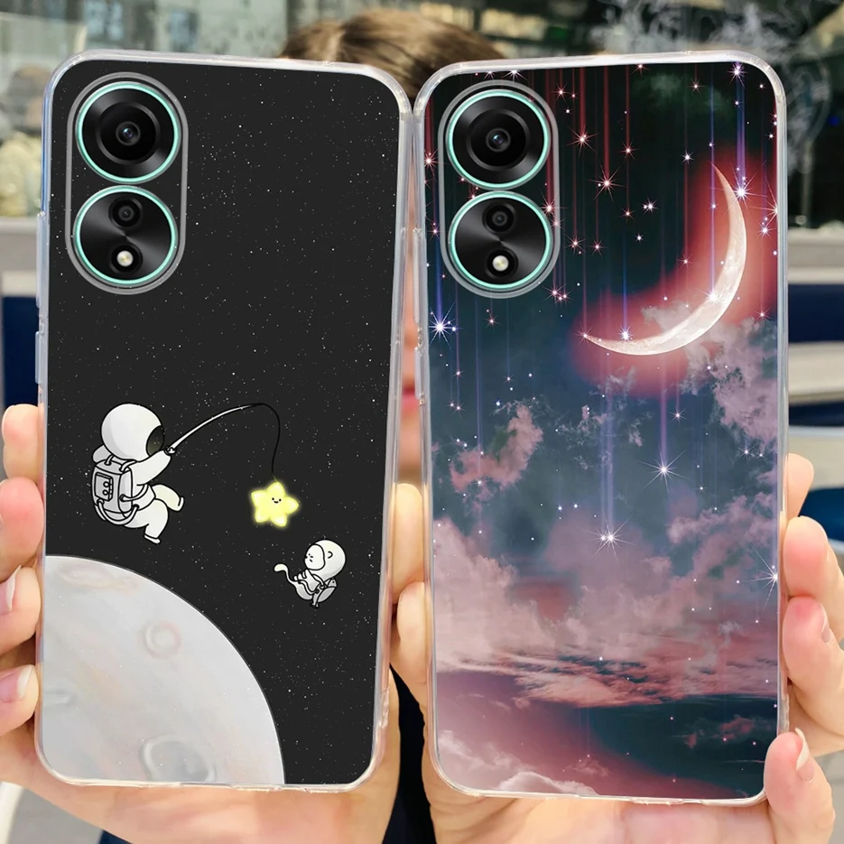 Funda de silicona blanda para Oppo A78 4G, carcasa pintada con estilo, 5G - imagen 2