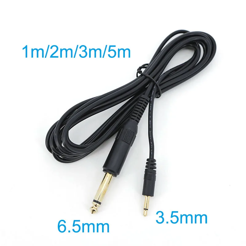 Cable adaptador de Audio macho mono TS chapado en oro de 6,35mm a 3,5mm línea TS 3,5 macho a 6,35 Cable de Audio macho línea adaptadora de Cable 6,35mm