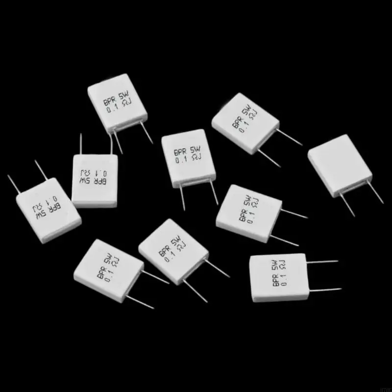 H7BC 10 PCS 0.1R 5 para 5% Resistencia cemento 0.1OHM RESISTOR NO INDUTIVA BPR56