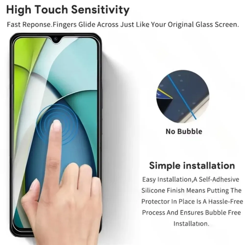 Protector de pantalla de lente de cámara 4 en 1 para Xiaomi Redmi A3x A3 4G, cristal protector Redmy Readmi RedmA3x para RedmiA3 4G, vidrio templado - imagen 5