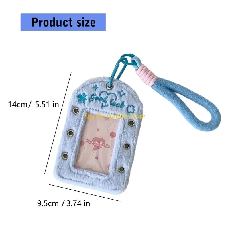 Funda protectora para tarjetas D7YC 3 pulgadas, funda protectora para fotos, tarjetas escolares con práctico gancho y - imagen 2