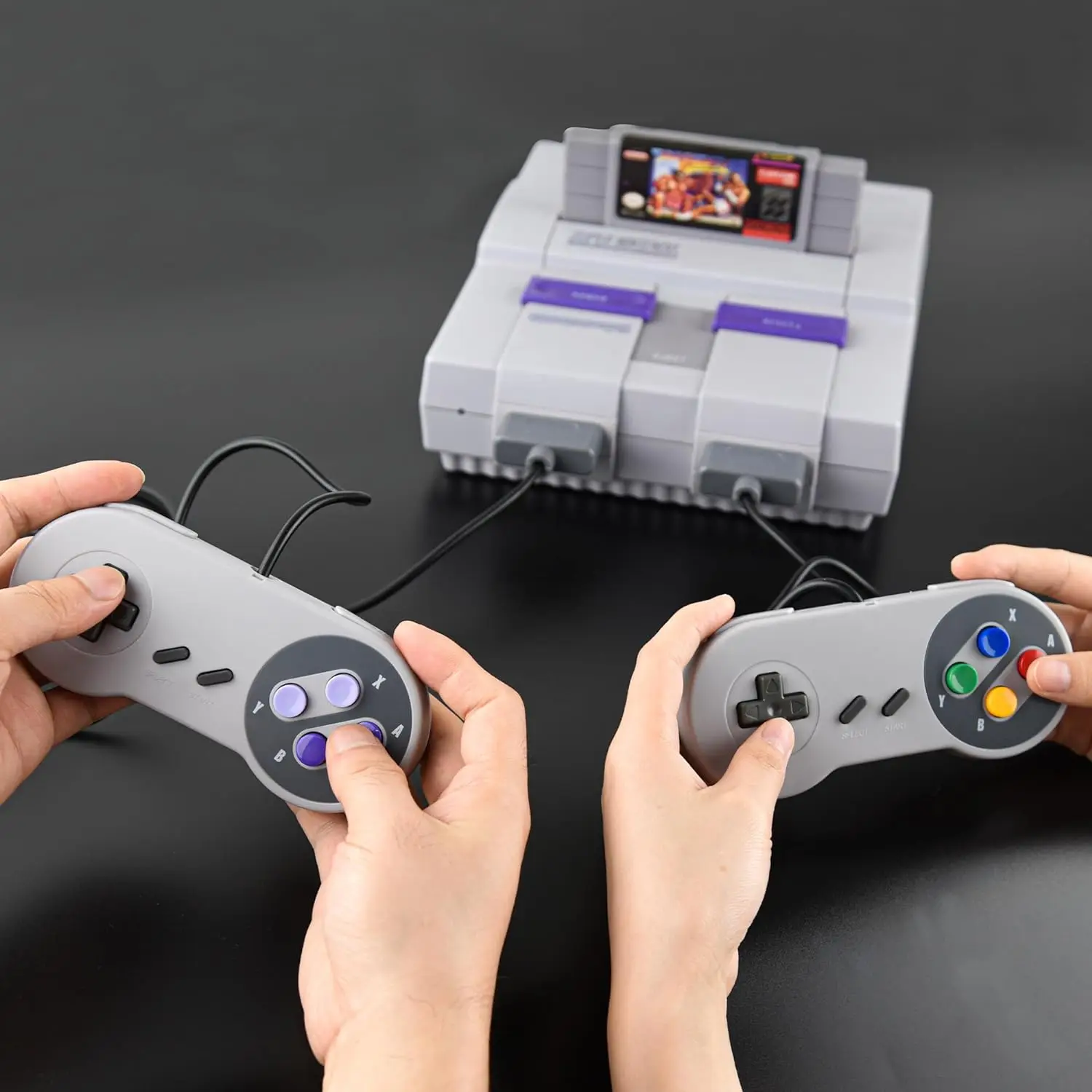 Joystick controlador SNES con cable para consola Super NES/SFC, para consola de sistema de entretenimiento súper, para conector Super Famico-7 pines - imagen 5