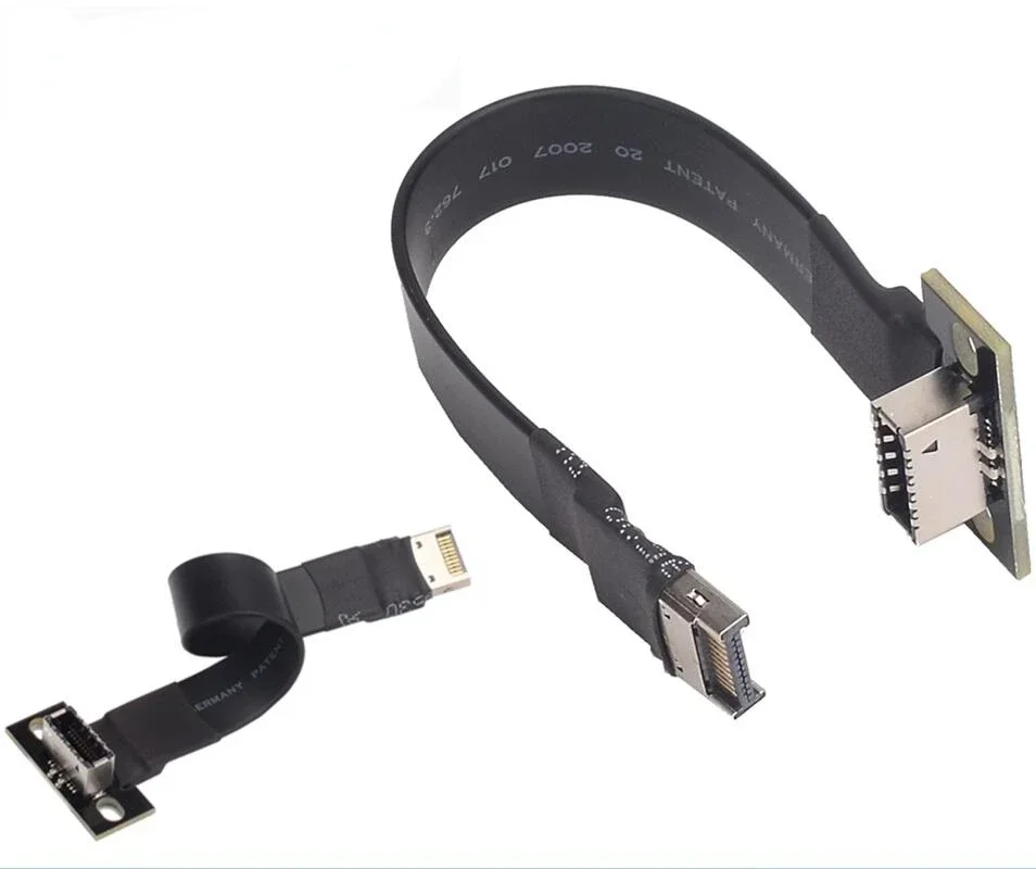 ADT-Link USB3.2 GEN2 Type-E To Type-E Extension Cable Internal USB 3.2 E Type Male To Female Cable w Screw Holes for Motherboard - imagen 3