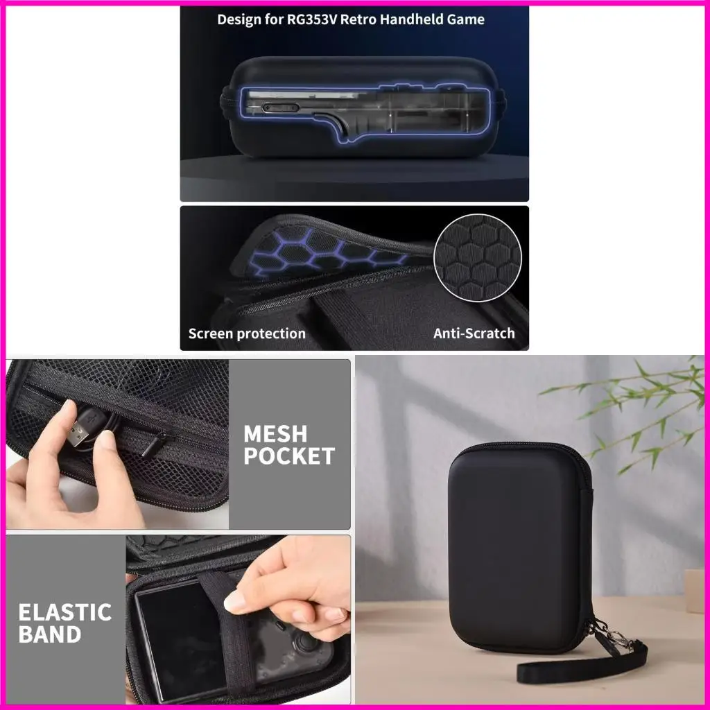 Caja almacenamiento prueba rascar consola EVA para RG353V/RG35XX/RG353VS/R36S