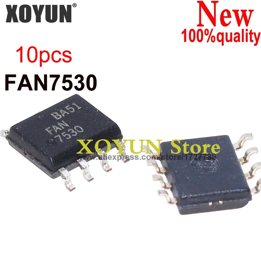 (10 piezas) 100% nuevo conjunto de chips FAN7530 FAN7530MX SOP8