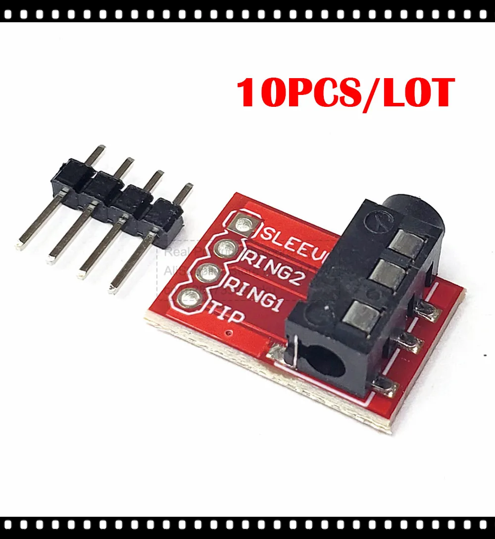 10 Uds. Placa de Audio TRRS conector de 3,5mm auriculares estéreo MP3 auriculares placa de ruptura de Audio módulo de extensión interfaz de micrófono 4PIN