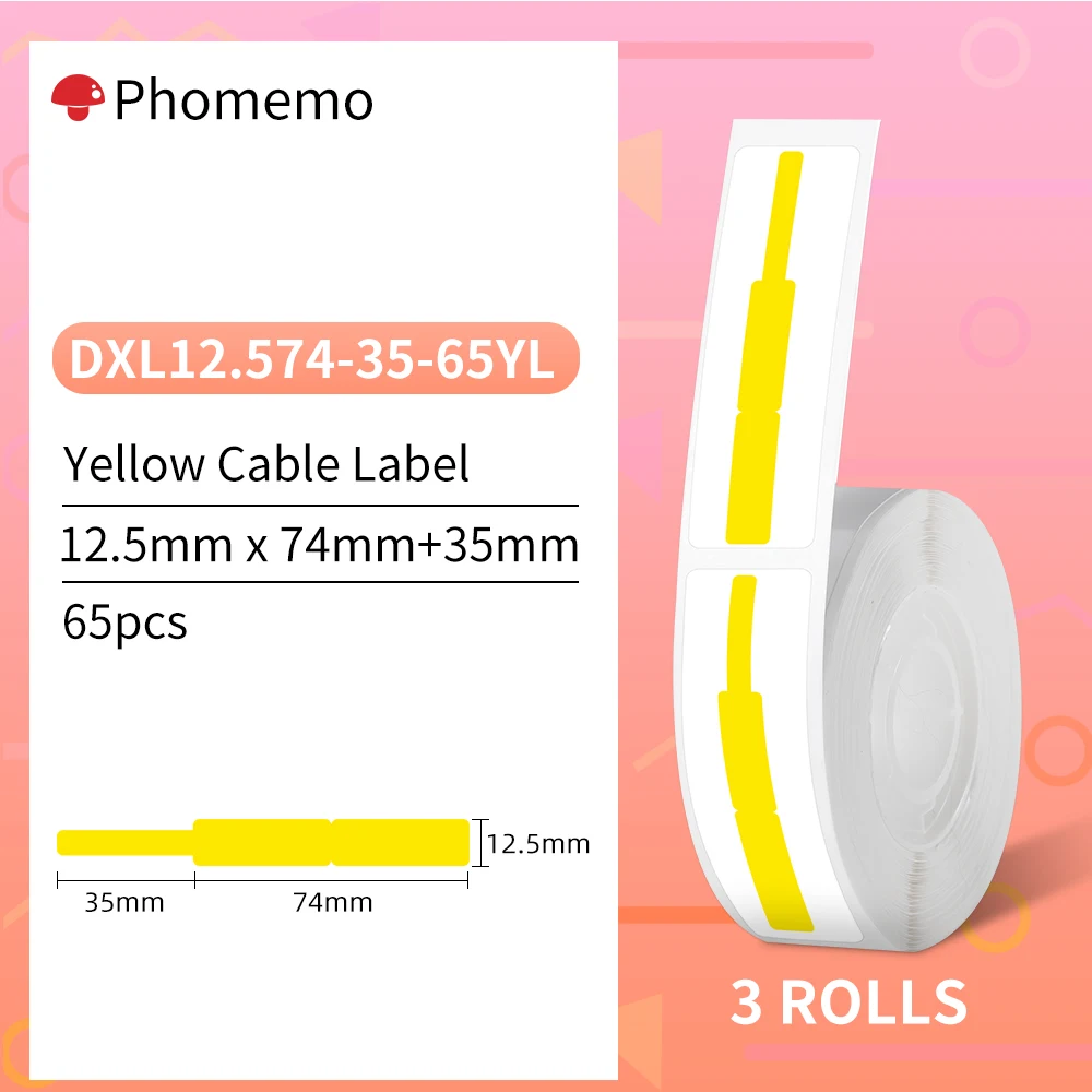 Yellow Cabel 3 Rolls