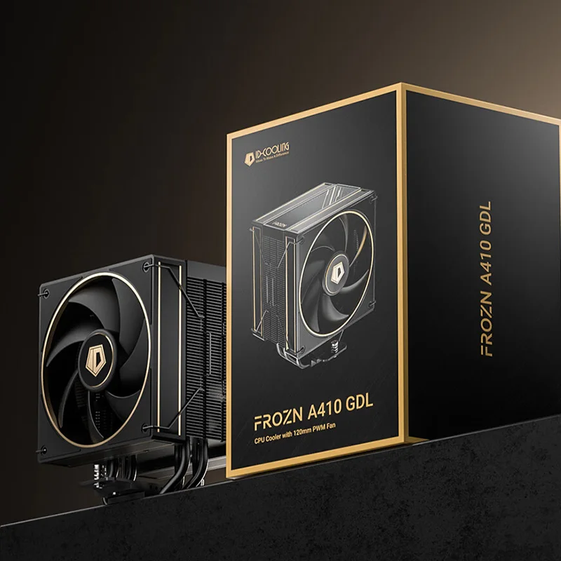 ID-COOLING A410 4 tubos de calor CPU enfriador de aire Dual 120mm ventiladores PWM alto flujo de aire para refrigeración Intel LGA1700/115X/1200 AMD AM4/AM5 - imagen 2