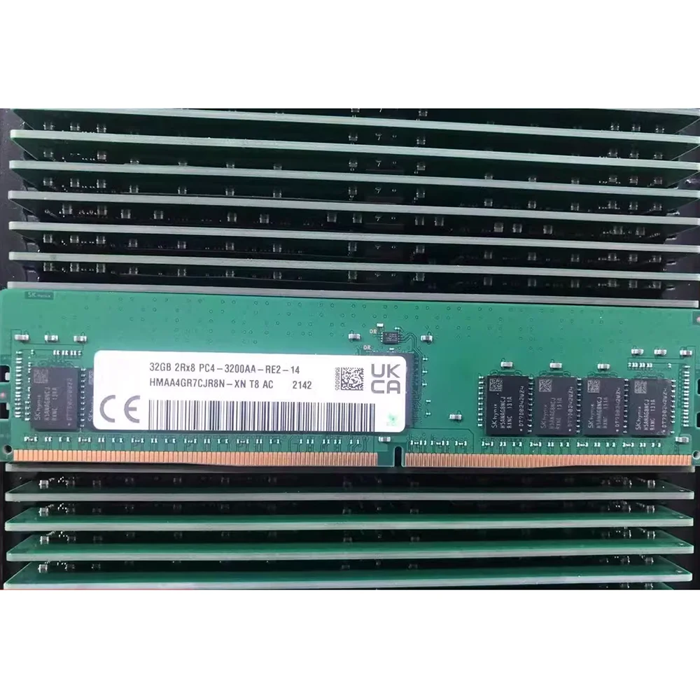 1 Uds RAM 64GB 64G HMAA8GR7CJR4N-XN DDR4 3200 ECC REG PC4-3200AA memoria de servidor RDIMM - imagen 3