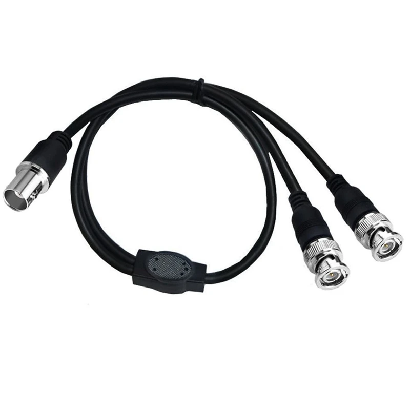El Cable Coaxial BNC One Split dos macho a hembra de 3C-2V se utiliza para la transmisión de señal RF de la cámara de monitoreo decodificador de TV - imagen 3