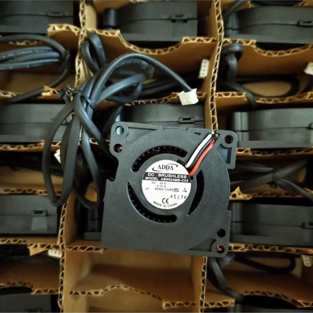 AB5024MB-C03 Mini ventilador de 50 mm y 24 V, 3000 RPM, 3 cables, rodamiento de bolas doble para impresoras 3D, electrónica y sistemas de refrigeración - imagen 3