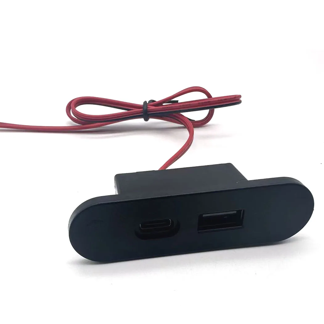 Mini distribuidor de carga USB tipo C integrado de 12V, adecuado para adaptador de carga de escritorio de oficina, adecuado para varios dispositivos, enchufe SM