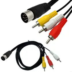 Cable Adaptador DIN 8 pines a 3 RCA para Audio de Instrumentos
