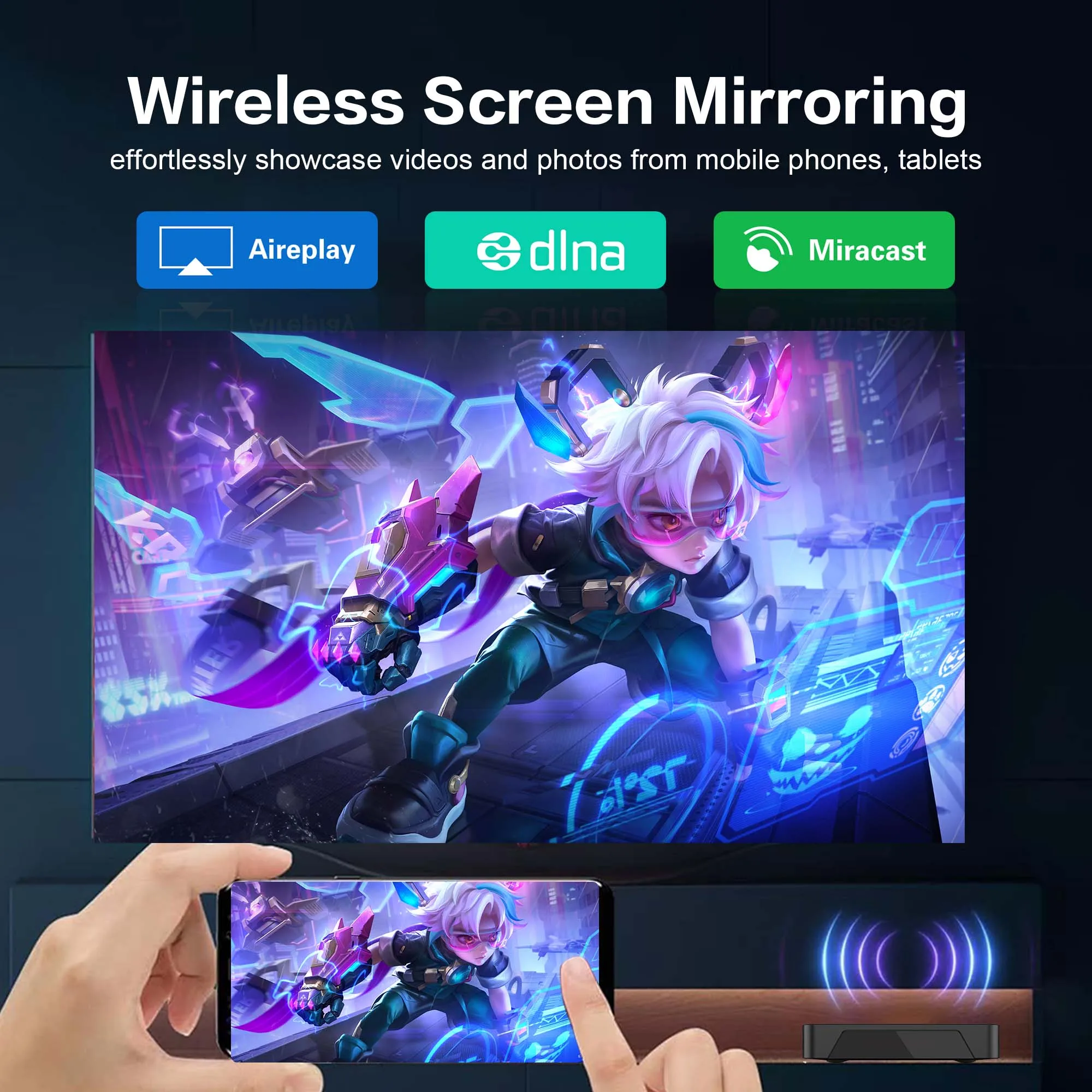 Mortal T3 Smart TV Box Android 13 Rockchip 3528 Google Asistente Wifi 6 Transmisión 4GB32GB Bluetooth Chromecast TV de lenguaje múltiple - imagen 5