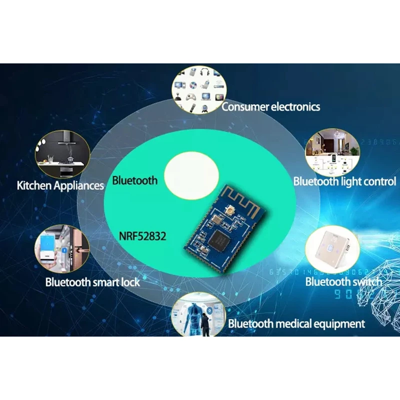 Módulo Bluetooth Nordoc de baja potencia de transmisión transparente inalámbrica 2,4 Ghz NRF52832 4,2 y 5,0 - imagen 5