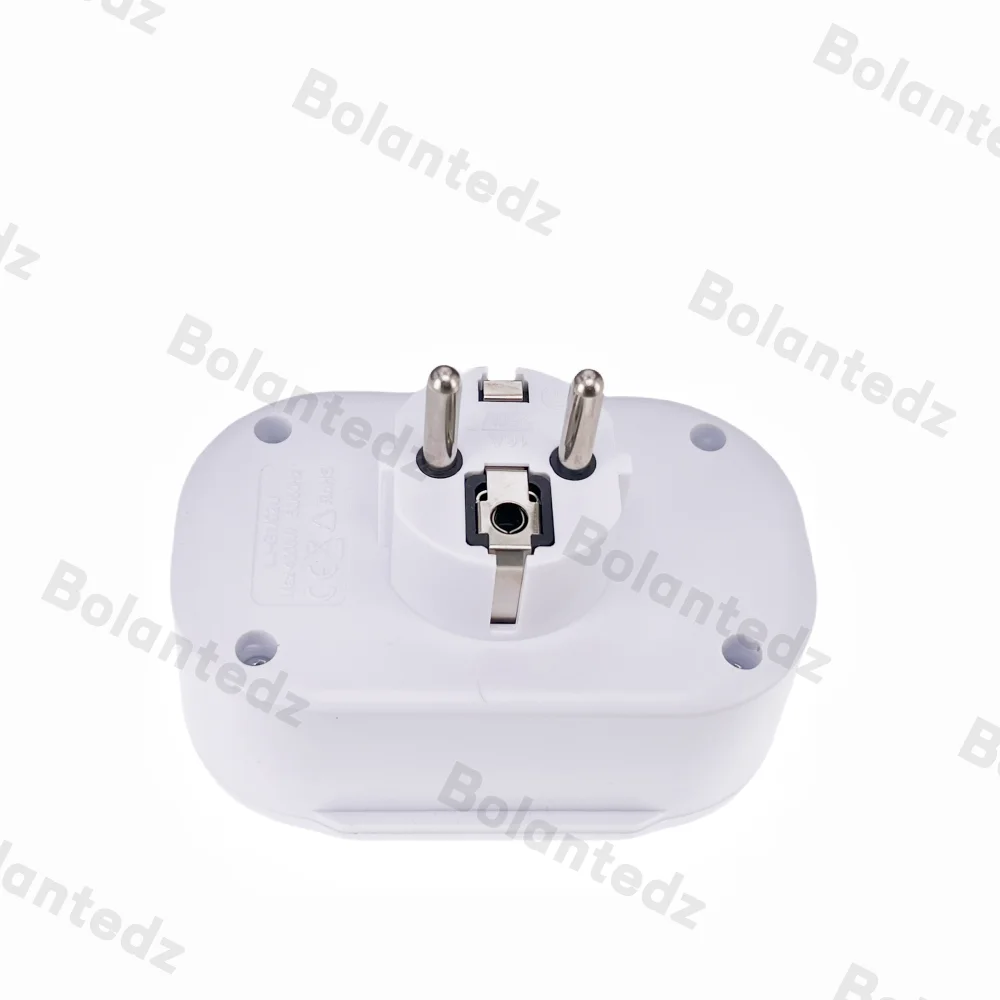 Enchufe de pared UE, regleta de alimentación USB, 250V, 16A, extensión de corriente de salida de CA, 4000W, adaptador de enchufe estándar europeo, enchufes convertidores de 1 a 2 - imagen 4