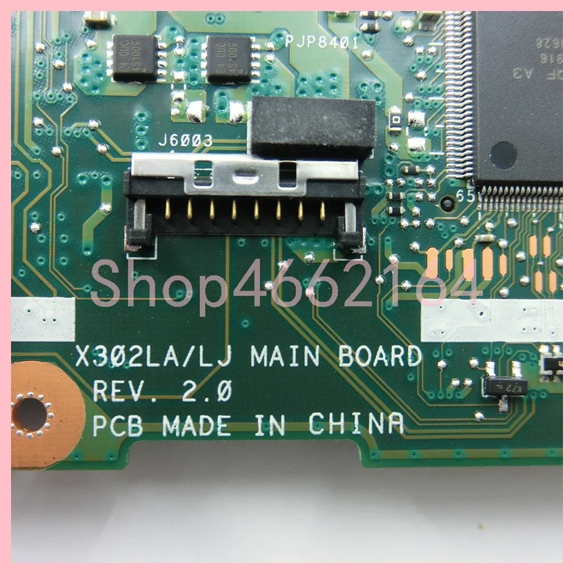 Placa base X302LA con CPU i3 i5 i7-4th/5th Gen 4GB-RAM UMA/PM para placa base de ordenador portátil ASUS F302LJ X302LJ X302LA P302LA P302LJ