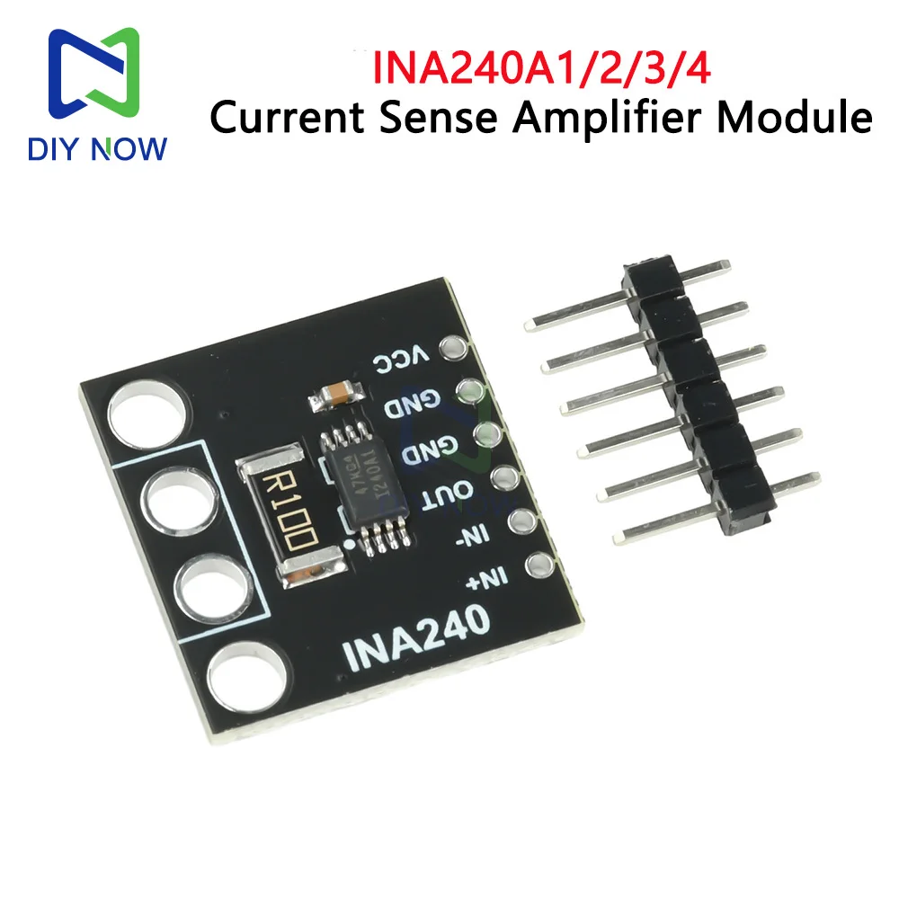 Módulo INA240 ganancia 20/50/100/200V/V módulo amplificador de detección de corriente para monitoreo de corriente y adquisición de corriente bidireccional