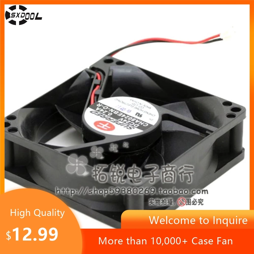 Ventilador de 80mm 24V para SUPERRED CHA8024EBN-O-R 0.24A 8025 ventilador de refrigeración convertidor de 8cm, convertidores de potencia eficientes - imagen 4