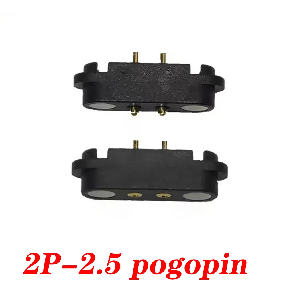 1-6 uds 2 pines con orejas espaciado impermeable 2,54mm conector Pin Pogo magnético Pogopin macho hembra toma de corriente CC con resorte - imagen 5