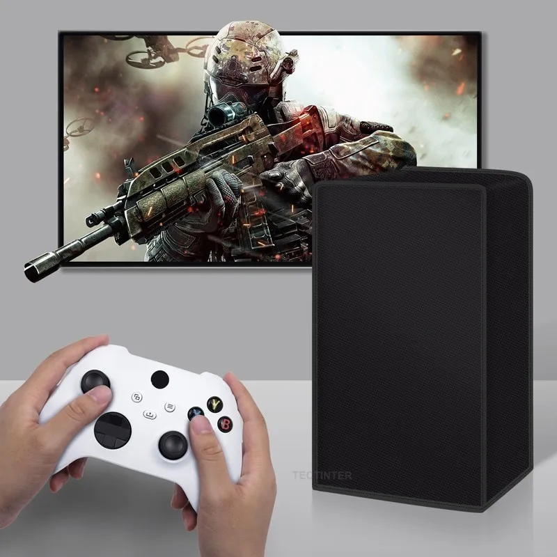 Funda Vertical antipolvo para consola Xbox Series X, funda Horizontal antiarañazos a prueba de polvo para accesorios Xbox Series X - imagen 5