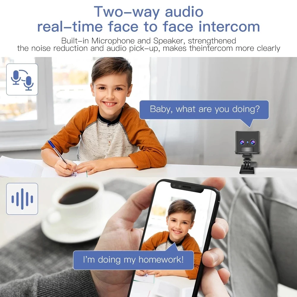 Minicámara de seguridad 4G con tarjeta SIM, cámara de vigilancia de 5MP, Batería grande de 3000mAh, intercomunicador de voz de baja potencia, Zoom 6x, videocámara CCTV - imagen 4