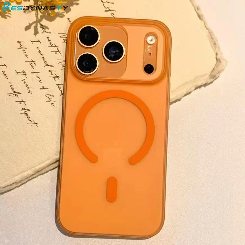 Funda rígida mate ultrafina de lujo de 1,0 MM para iPhone 17 Air 16 15 14 13 12 Pro Max Magsafe cubierta trasera de carga inalámbrica magnética - imagen 2