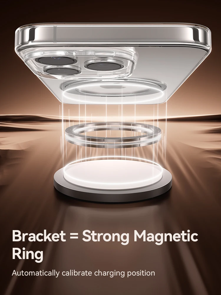 Joyroom Funda con Soporte Magnético para iPhone 16 Pro Max Funda 360 ° Funda con soporte giratorio para iPhone 16 Pro Estuche de carga magnética - imagen 4