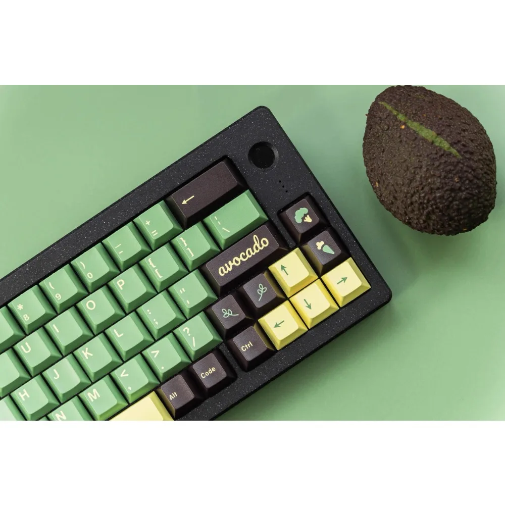 JTK-teclas con tema de aguacate, perfil de cereza, tapa de tecla de dos colores para teclado mecánico, punto personalizado, accesorio artesanal para juegos - imagen 3
