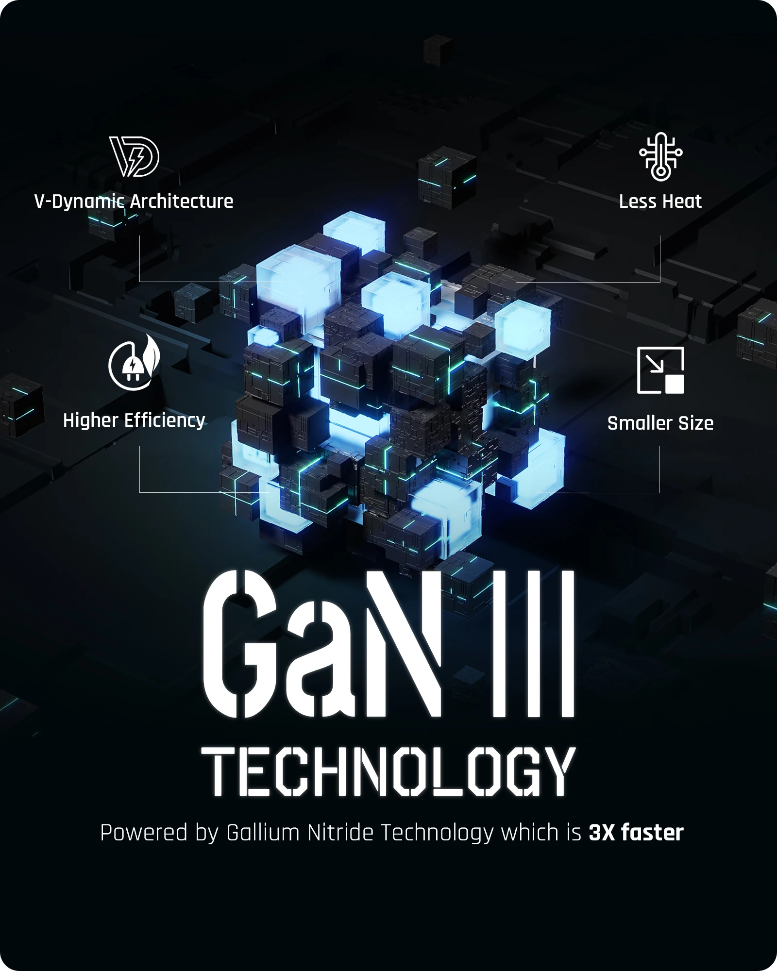 VOLTME-cargador USB C de 75W, cargador de escritorio rápido GaN para iPhone 15 Pro Max Galaxy S23, estación de carga Ultra portátil para MacBook - imagen 4