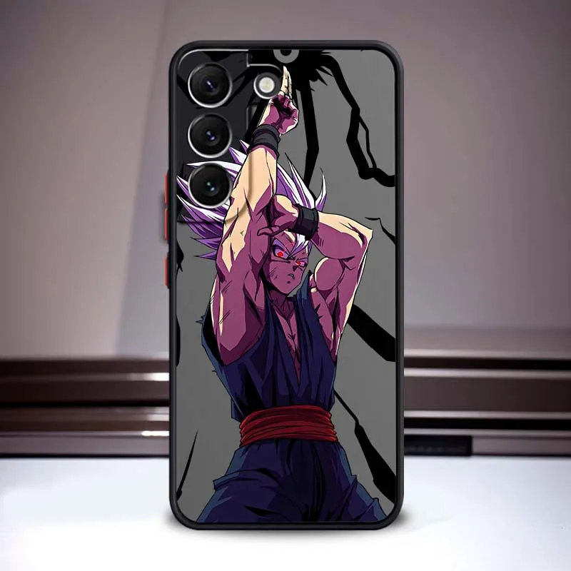 Funda genial de Anime d-dragon Ball para Samsung Galaxy S25 S24 S23 S22 S21 S10 FE Plus Ultra 5G, funda de teléfono translúcida esmerilada - imagen 2