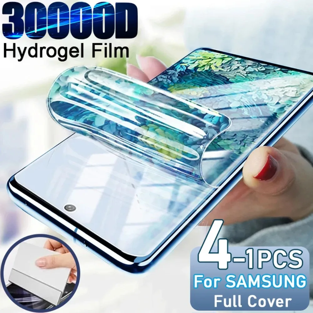 4 Uds para Samsung Galaxy S22 S23 S24 Ultra S21 S20 Plus FE Protector de pantalla Note 20 10 S 10 Lite Plus E S20FE A52 5G S 22 película