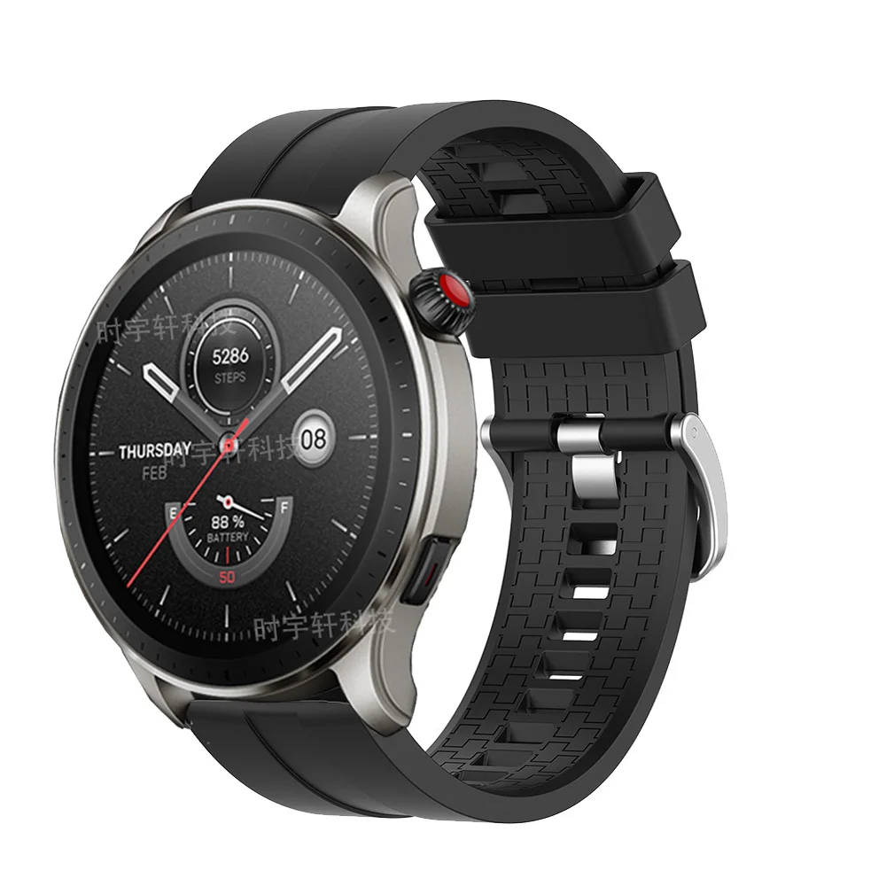 Correa de silicona de 22mm para Amazfit GTR 4, pulsera deportiva para Amazfit GTR 3 Pro/2 2E/Stratos 3 2S 2/Pace/Bip 5, Correas para reloj inteligente - imagen 3