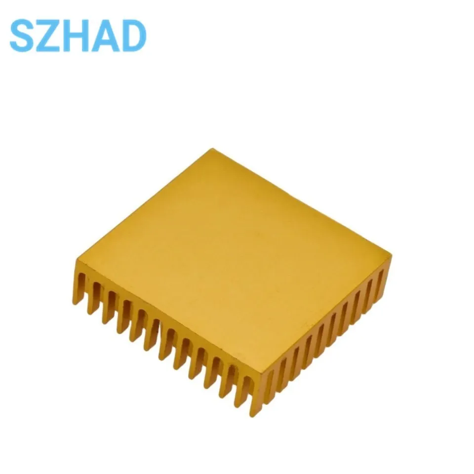 Disipador de calor de aluminio para impresoras 3D, radiador de alto rendimiento, 40x40x11MM, ranura dorada, MK7, MK8 - imagen 3