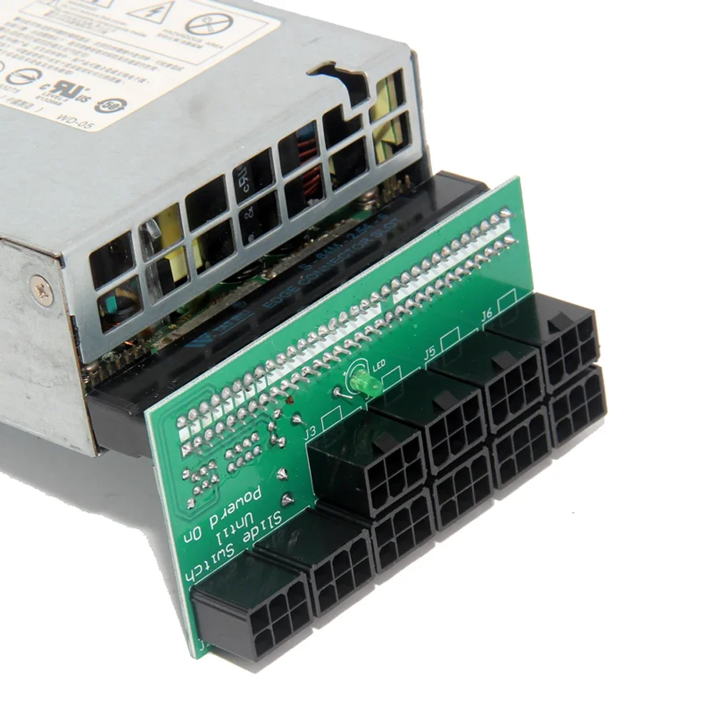 Placa adaptadora de ruptura de 10 puertos y 6 pines con 10 Uds. 50CM UL 1007 Cable macho de 6 pines a macho de 6 pines Kit de fuente de alimentación de minería de Cable 18AWG - imagen 4