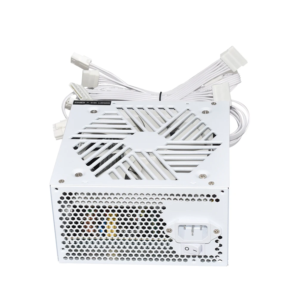 JULONGFENGBAO blanco ATX 650W escritorio e-sports videojuego ordenador fuente de alimentación 110-230V fuente de alimentación de bajo ruido valor máximo máximo de pico 800W - imagen 3