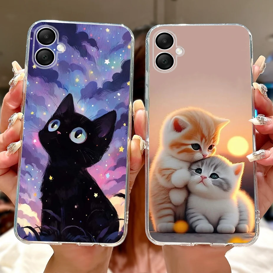 Para Samsung Galaxy A06 funda SM-A065F nueva funda pintada de lujo funda de teléfono de silicona transparente para Samsung A06 A 06 GalaxyA06 bolsas suaves - imagen 5