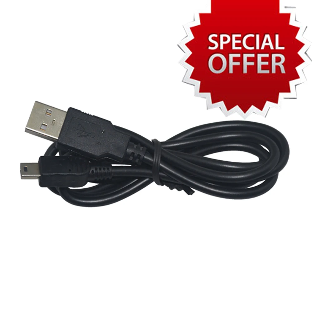 Cable de carga USB para controlador PS3 para playstation 3 cable de carga negro 1m