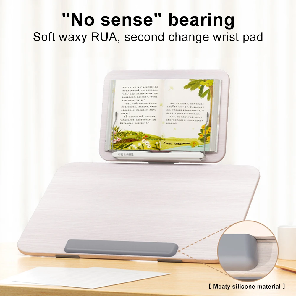 Soporte para libros, estante de lectura de doble capa, estantería de lectura para niños, escritura de escritorio, corrección de postura sentada, soporte para libros con imágenes - imagen 3