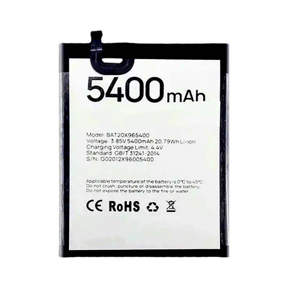 Batería estable de alta capacidad para teléfono móvil de 5400Mah para Doogee X96 Pro BAT20X965400 - imagen 2