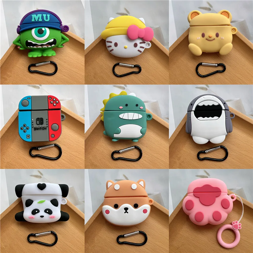 Funda protectora de silicona con dibujos animados 3D Diy para Huawei SE2 SE3, funda protectora para auriculares inalámbricos SE3, funda con gancho