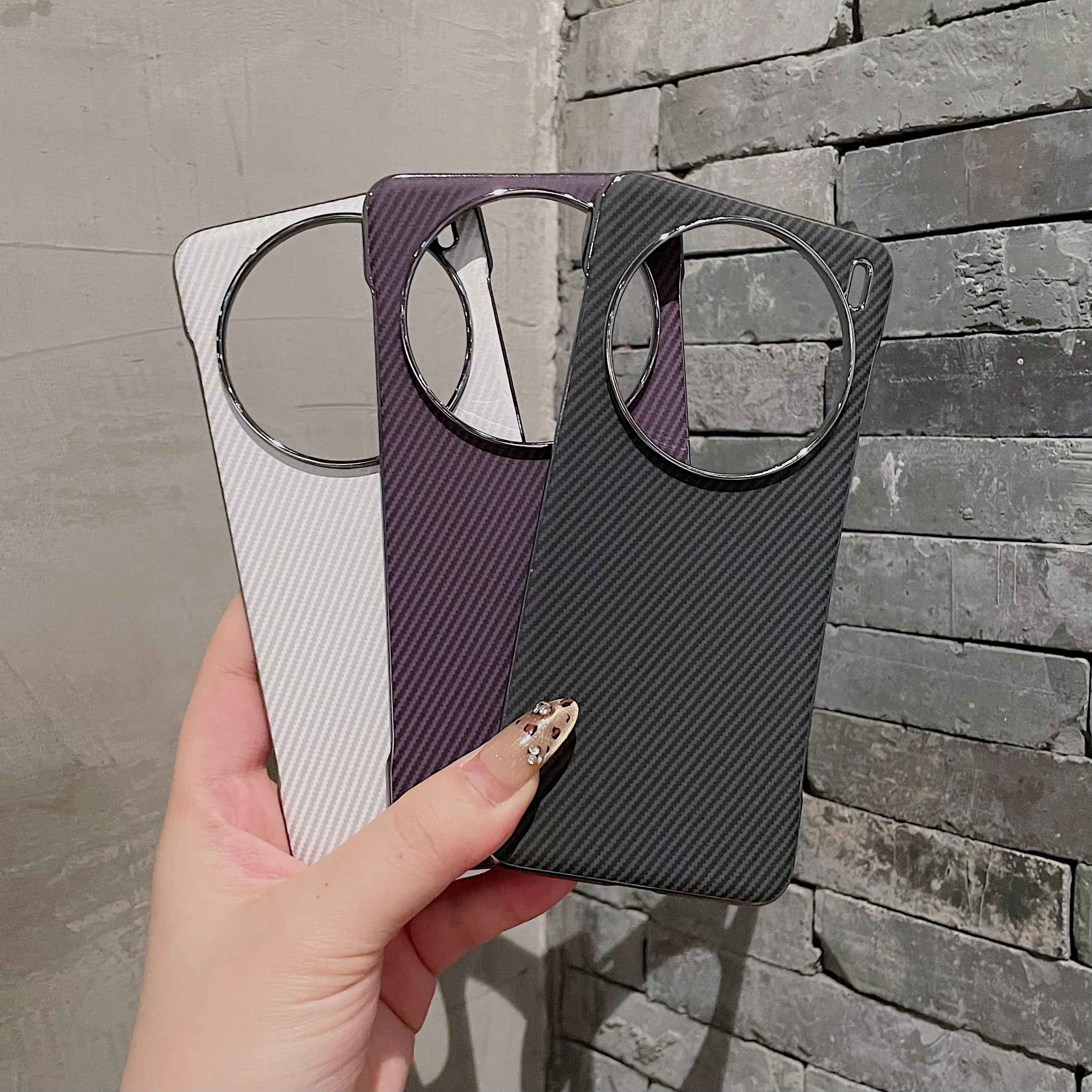 Funda de fibra de carbono para VIVO X200 Pro Mini, galvanizada sin marco, ultrafina, nueva funda de moda para VIVO X200Pro, parachoques a prueba de golpes