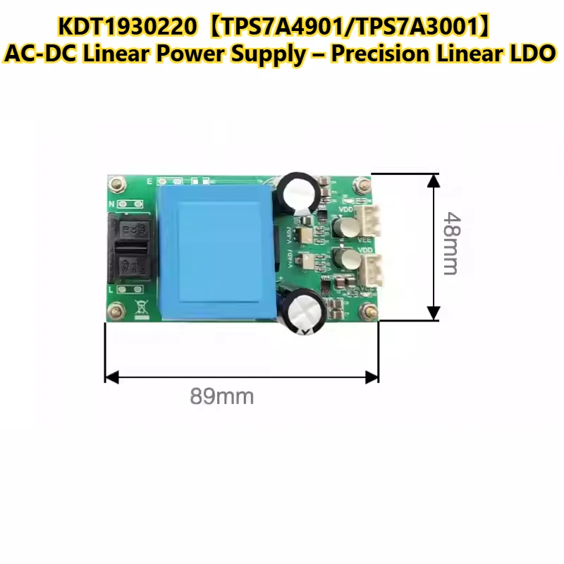 Módulo de fuente de alimentación lineal TPS7A4901/3001, fuente de alimentación ACDC de ondulación ultrabaja de 1mV para amplificador de precisión KDT1930220-123 - imagen 4