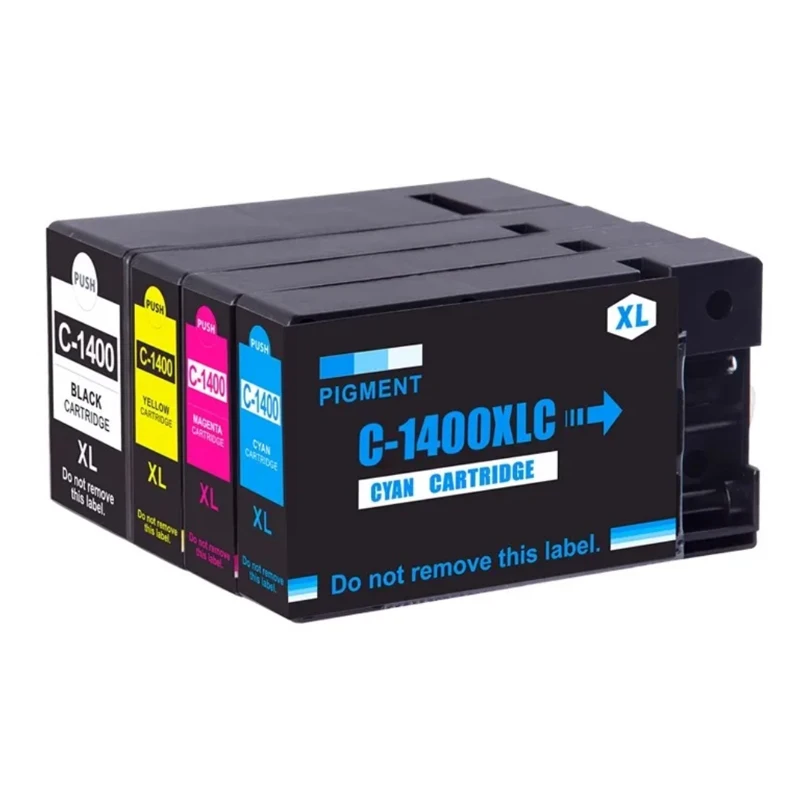 Cartucho de tinta PGI1400 PGI-1400XL para impresora, recambio de tinta Compatible con Canon MAXIFY MB2040, MB2340, MB2140, MB2740, PGI-1400, 1400, 4 colores, nuevo - imagen 2