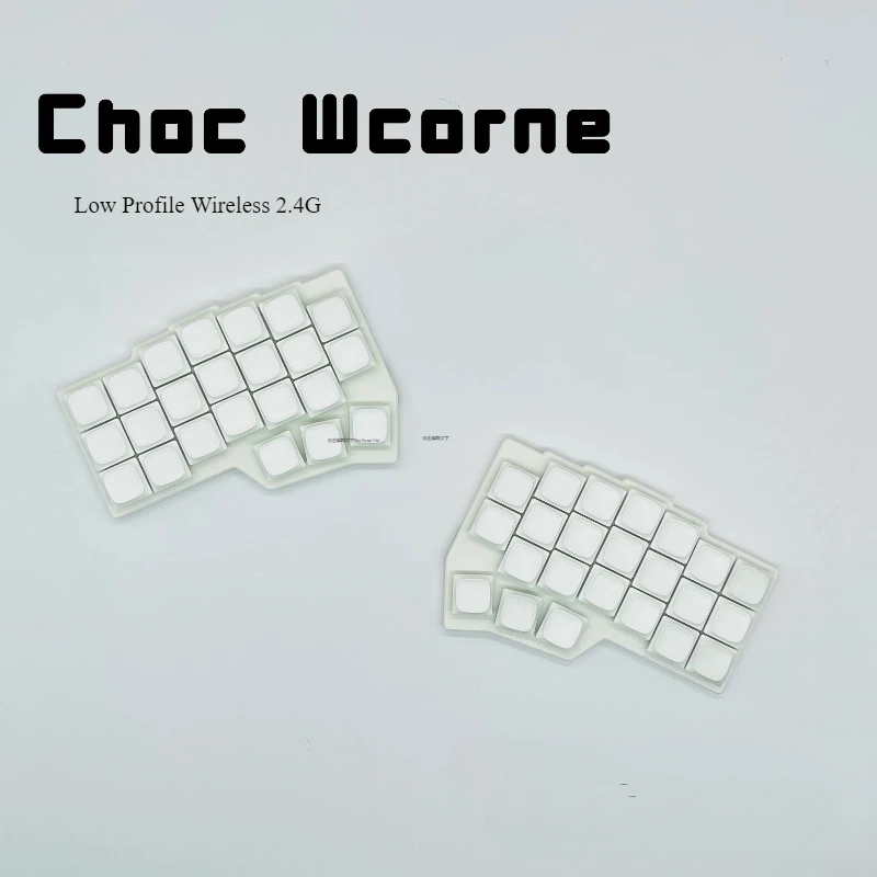 CORNE V4 Kit de teclado dividido inalámbrico de perfil bajo Choc personalizado 2,4G Vial de intercambio en caliente Teclado mecánico ergonómico para juegos Kaih V1/V2