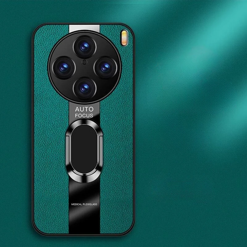 Funda para VIVO X200 Pro MINI X100 Ultra, soporte de anillo magnético para coche, Funda de cuero para VIVO X200Pro, estilo de carreras, parachoques a prueba de golpes - imagen 2